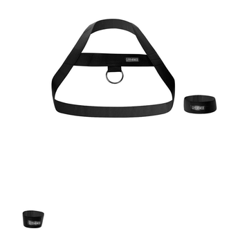 Men's Elastic Body Harness with Metal O-Ring / BDSM Sexy Chest Bondage with Armband and Wristband - EVE's SECRETS